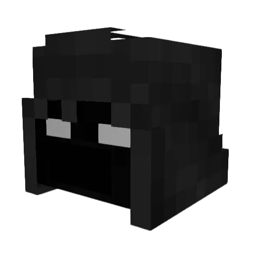ModernLost Minecraft avatar head, 3D render