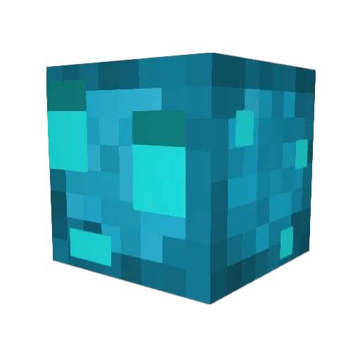 ModernMC Minecraft avatar head, 3D render