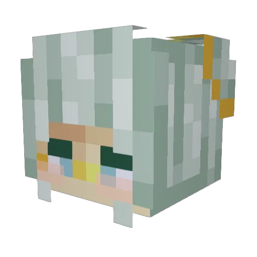 ModernMago Minecraft avatar head, 3D render