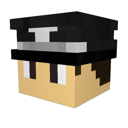 ModernMaj0r Minecraft avatar head, 3D render