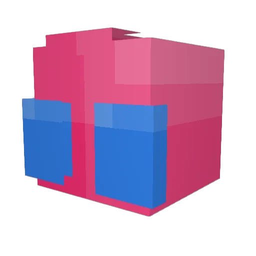 ModernNoobies Minecraft avatar head, 3D render