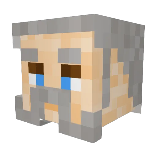 ModernRelic Minecraft avatar head, 3D render