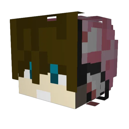 ModernTimesss Minecraft avatar head, 3D render