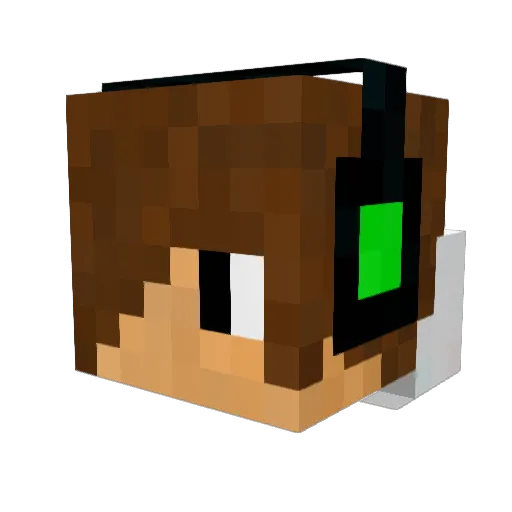 Modern__dude Minecraft avatar head, 3D render