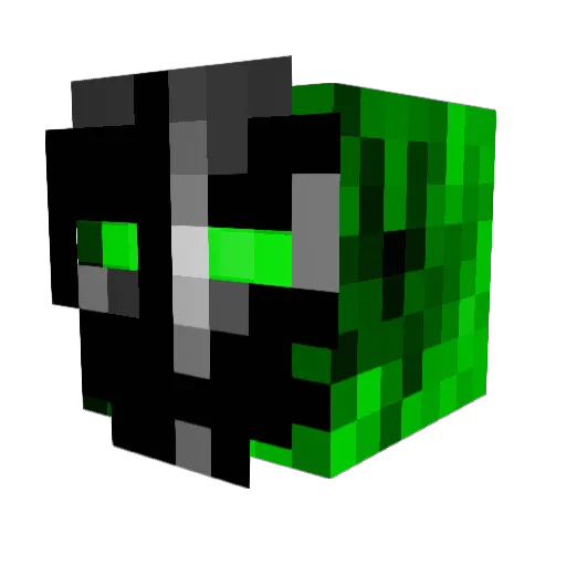 Moderncomet Minecraft avatar head, 3D render
