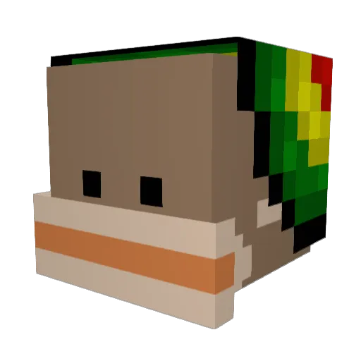 Modernops225 Minecraft avatar head, 3D render