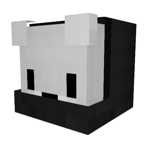 ModifiedKiddo Minecraft avatar head, 3D render