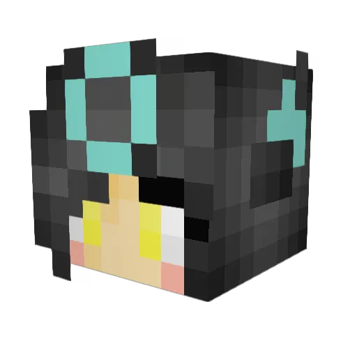 ModifiedOps_ Minecraft avatar head, 3D render
