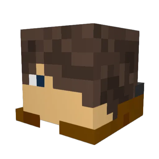 Modifox03 Minecraft avatar head, 3D render