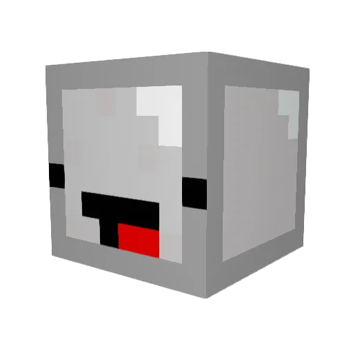 Modify_ Minecraft avatar head, 3D render
