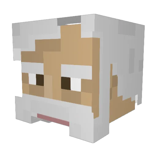 ModihhG Minecraft avatar head, 3D render