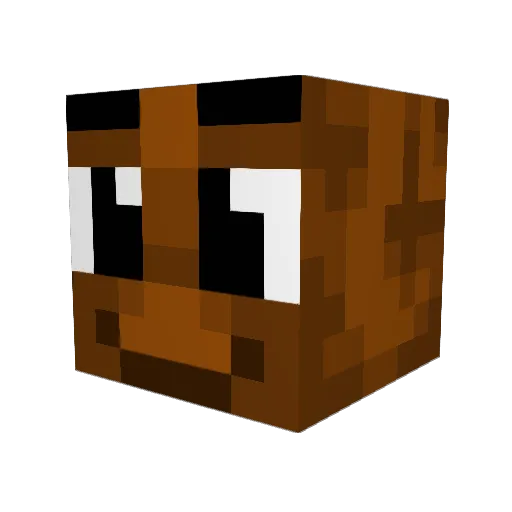 Modjowolf Minecraft avatar head, 3D render