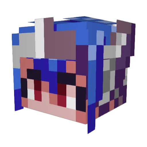 Modpackgamer Minecraft avatar head, 3D render