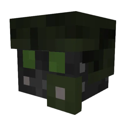 Modruth Minecraft avatar head, 3D render