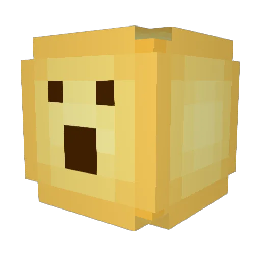 Modstand Minecraft avatar head, 3D render