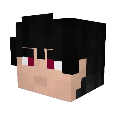 Modulations Minecraft avatar head, 3D render