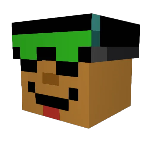Modulu5 Minecraft avatar head, 3D render