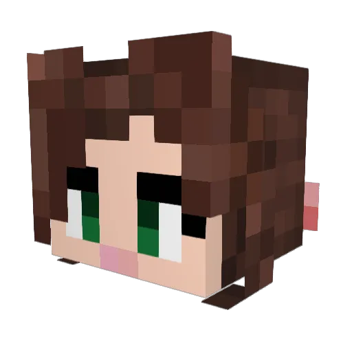 ModyHack Minecraft avatar head, 3D render