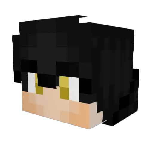 Modzcraft Minecraft avatar head, 3D render