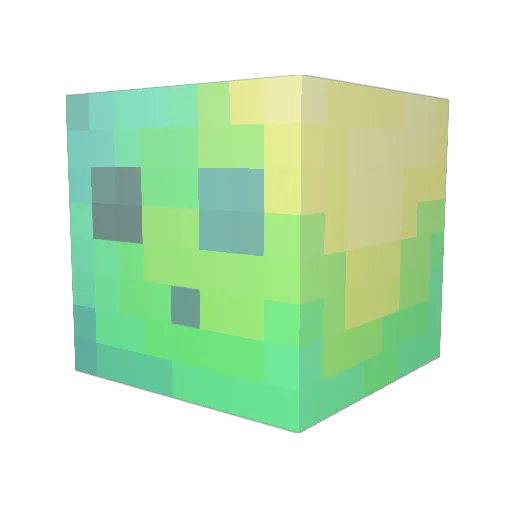 MoeFeaky Minecraft avatar head, 3D render