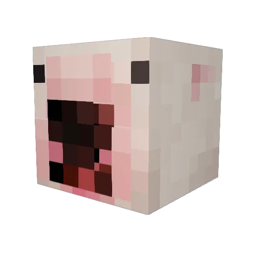 MoeMoney601 Minecraft avatar head, 3D render