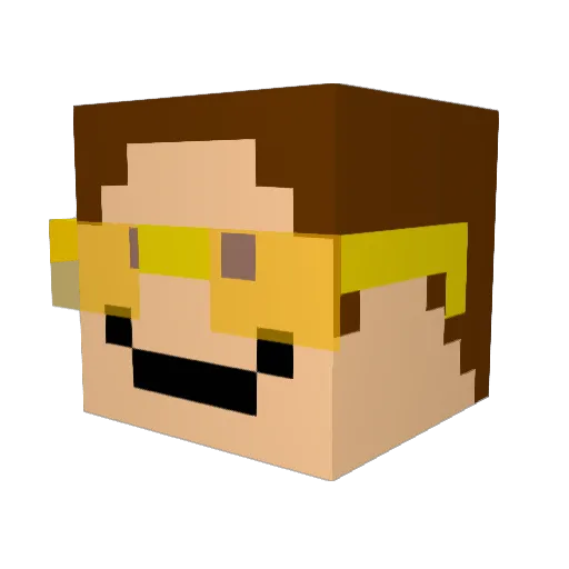 MoeSyzslak Minecraft avatar head, 3D render