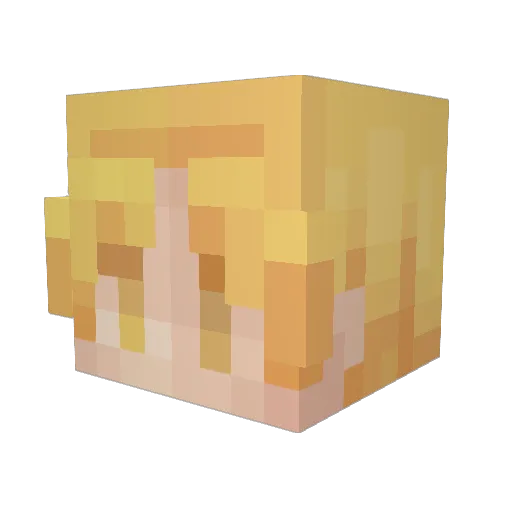 Moe_26 Minecraft avatar head, 3D render