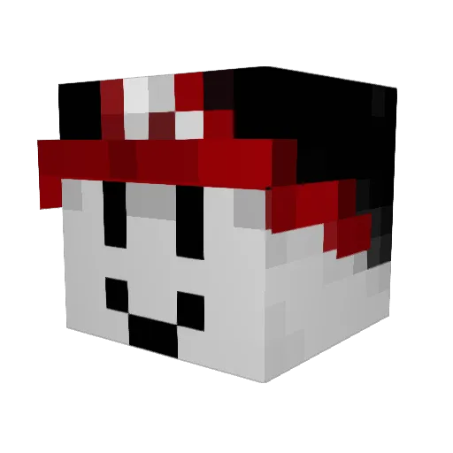 Moe_Gus Minecraft avatar head, 3D render