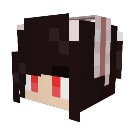 Moe_Shin Minecraft avatar head, 3D render