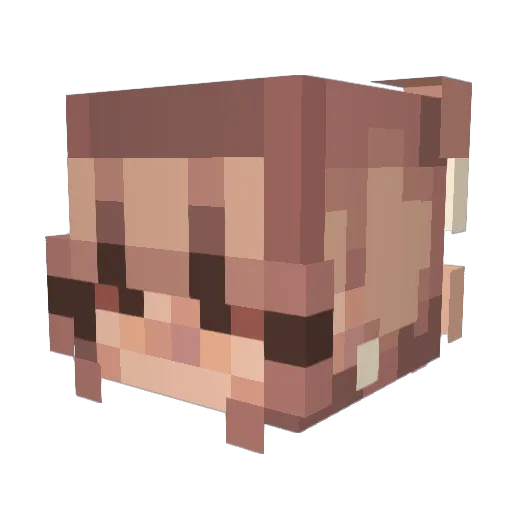 Moe_biden Minecraft avatar head, 3D render