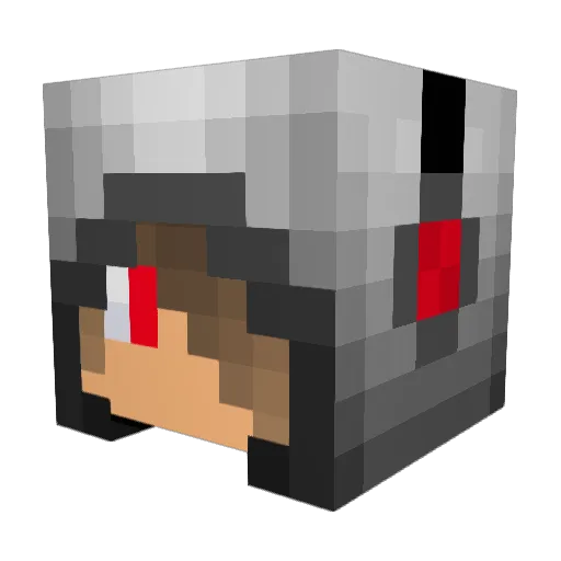 Moebro_2001 Minecraft avatar head, 3D render