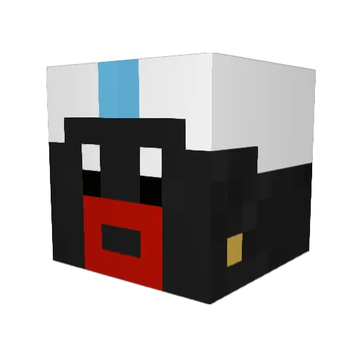 Moeeeh Minecraft avatar head, 3D render