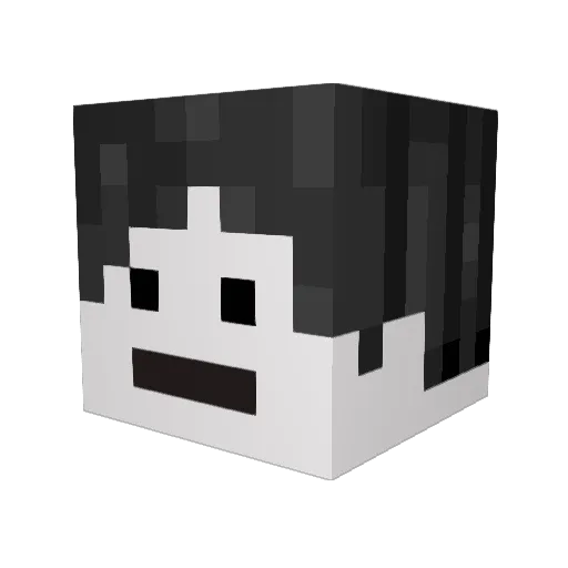 Moeen_ Minecraft avatar head, 3D render