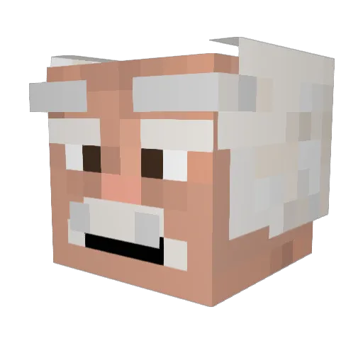 MoeieyGG Minecraft avatar head, 3D render