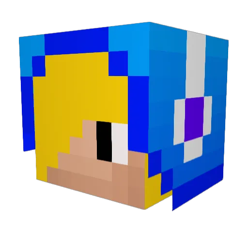 MoenschLP Minecraft avatar head, 3D render