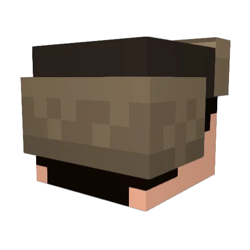 Moenwoef Minecraft avatar head, 3D render