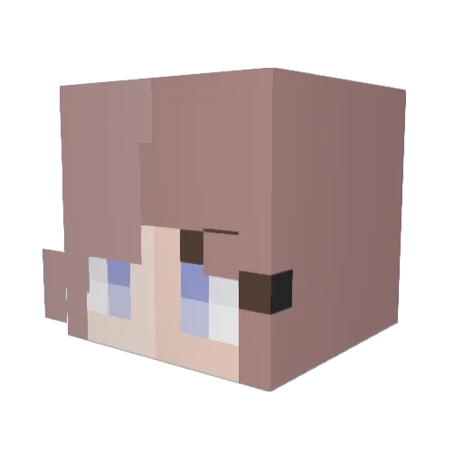 Moeppel02 Minecraft avatar head, 3D render