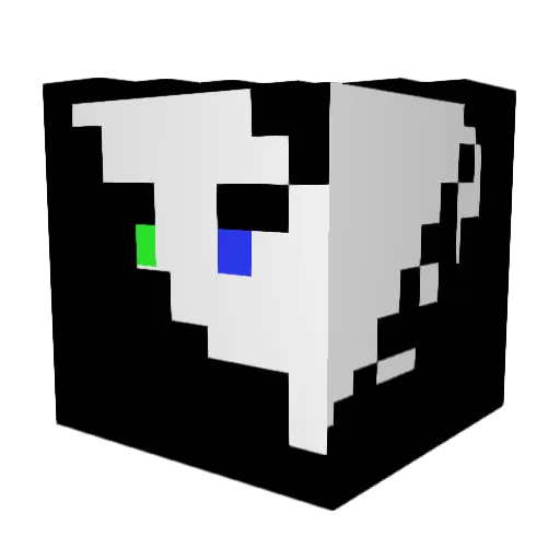 Moerdl Minecraft avatar head, 3D render