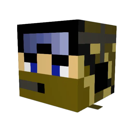 MoerserMathis Minecraft avatar head, 3D render