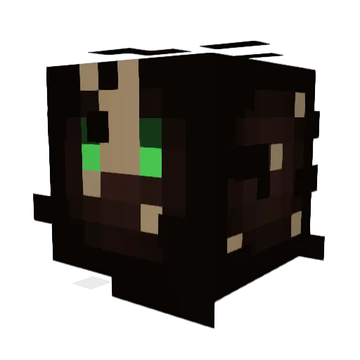 Moesius Minecraft avatar head, 3D render