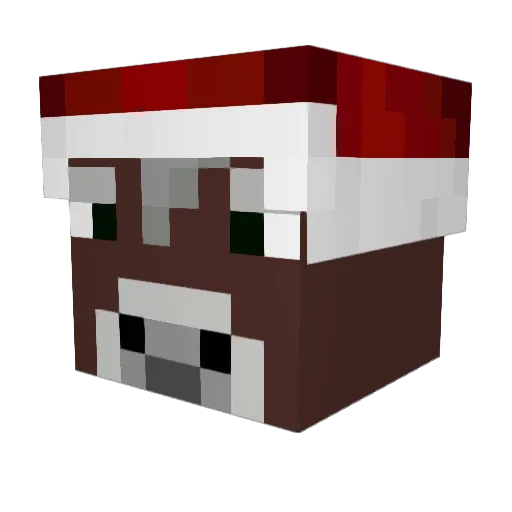 Moetherium Minecraft avatar head, 3D render