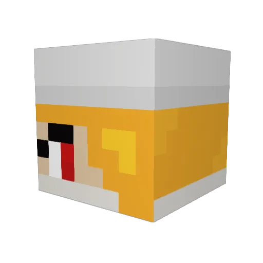 Moezyy Minecraft avatar head, 3D render