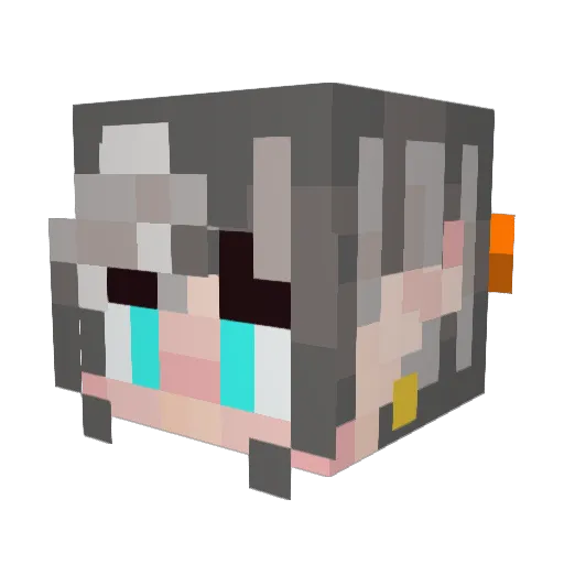 MofeSaya Minecraft avatar head, 3D render
