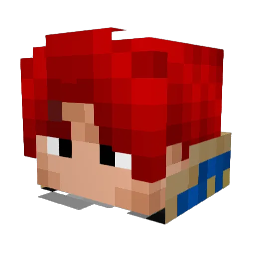 Moff2187 Minecraft avatar head, 3D render