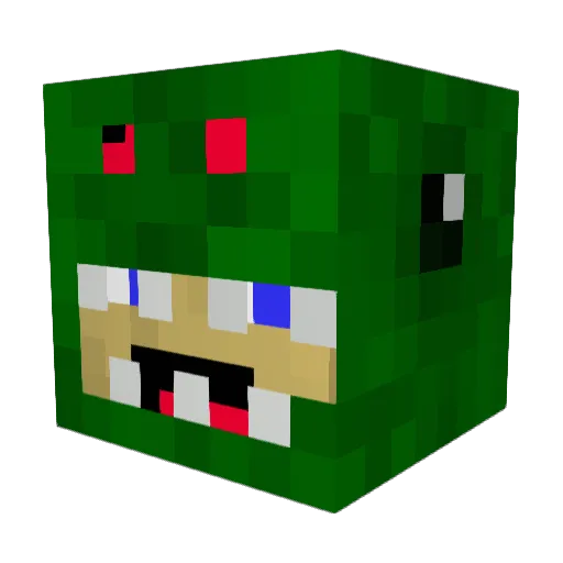 Mog96 Minecraft avatar head, 3D render