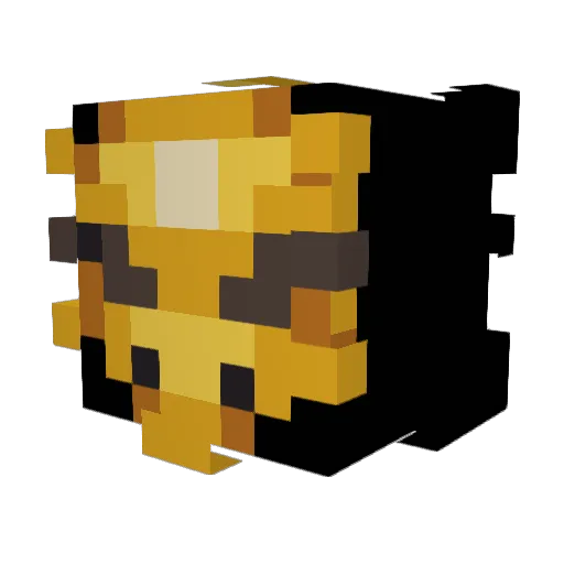 MogRiders Minecraft avatar head, 3D render