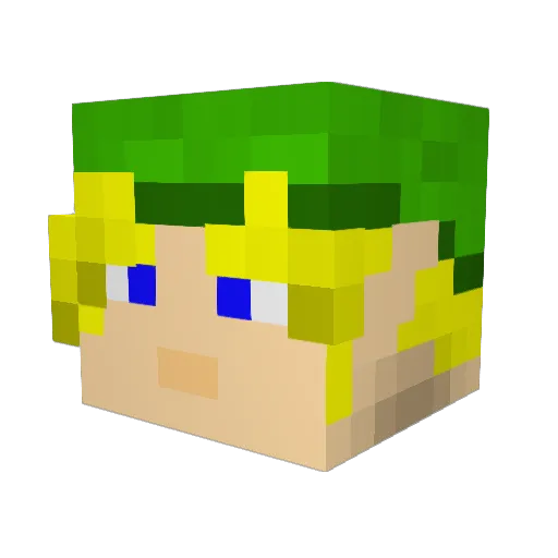 MogSpirit Minecraft avatar head, 3D render