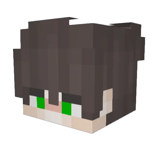 Mogalts Minecraft avatar head, 3D render