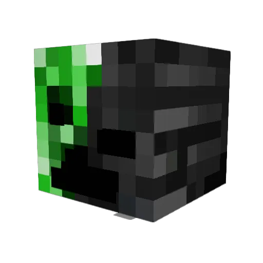 Mogamedia Minecraft avatar head, 3D render