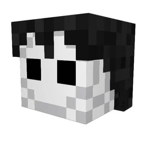 Mogebaka Minecraft avatar head, 3D render